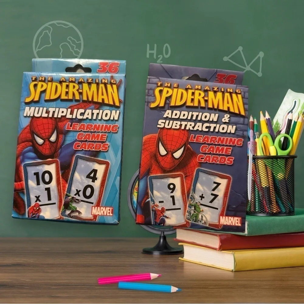 Spider-man learning cards bundle